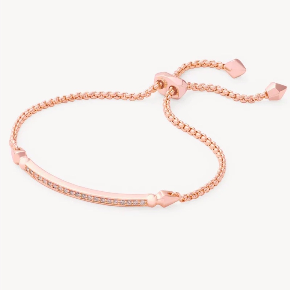 Kendra Scott Ott Adjustable Chain Bracelet in Rose Gold
